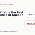 What Is the Past Tense of Speak?