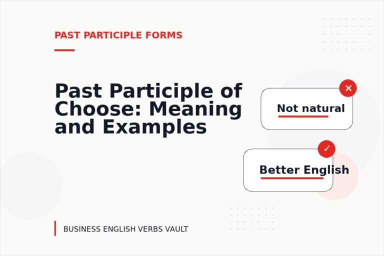 Past Participle of Choose: Meaning and Examples