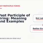Past Participle of Bring: Meaning and Examples