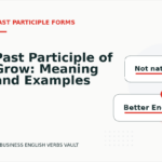 Past Participle of Grow: Meaning and Examples