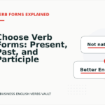Choose Verb Forms: Present, Past, and Participle