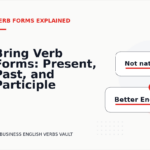 Bring Verb Forms: Present, Past, and Participle