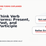 Think Verb Forms: Present, Past, and Participle