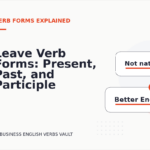 Leave Verb Forms: Present, Past, and Participle