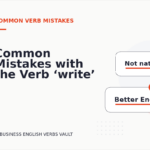Common Mistakes with the Verb ‘write’