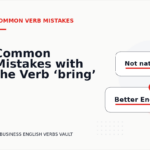 Common Mistakes with the Verb ‘bring’