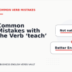 Common Mistakes with the Verb ‘teach’